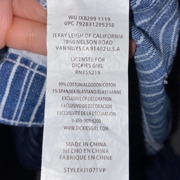 DICKIES STRIPED JEANS PANTS - Picture 4 of 7